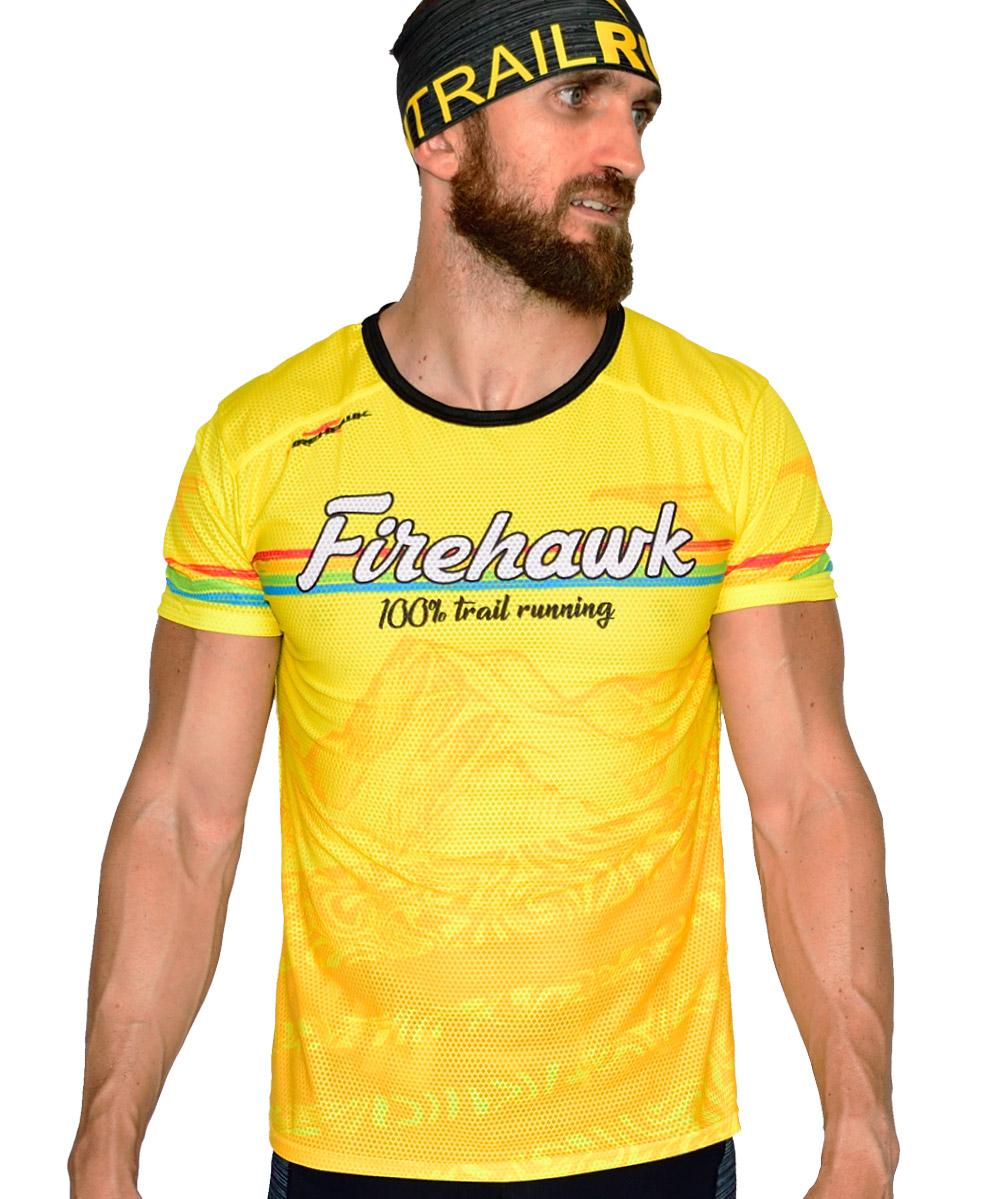 Firehawkwear ® Camiseta Trail running Hombre #Abril