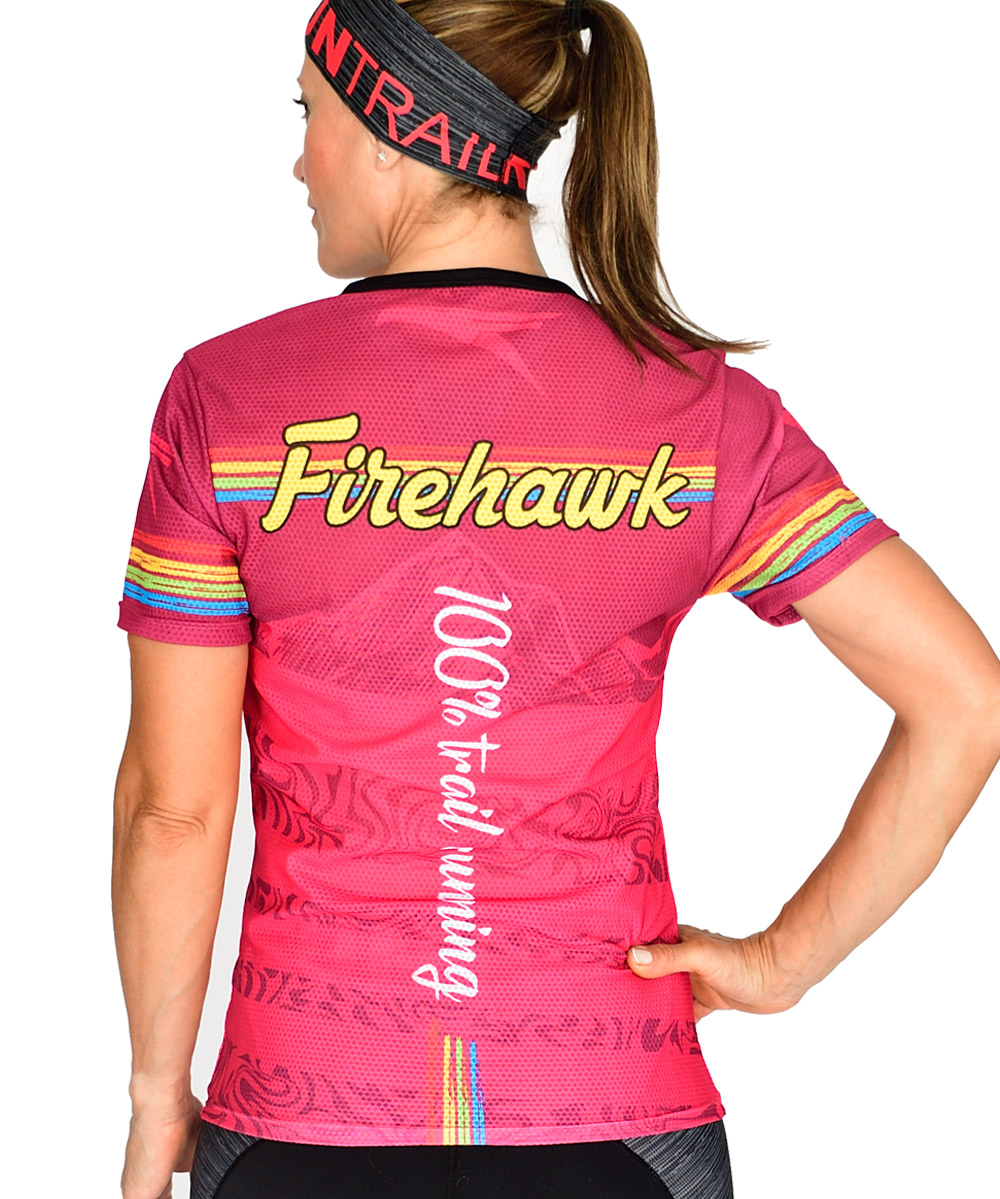 Firehawkwear ®| Camiseta Trail running mujer 100%