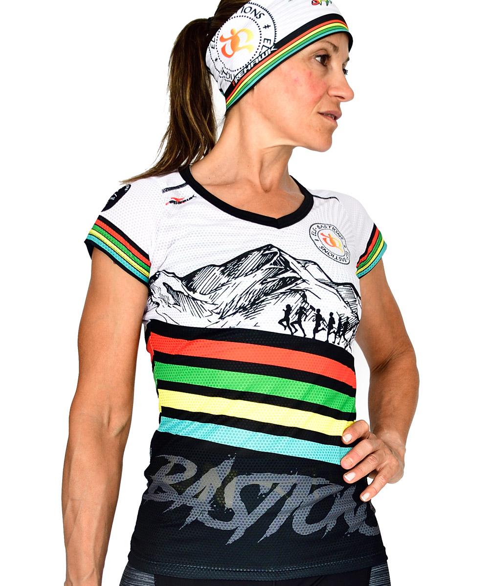 Firehawkwear ® Camiseta Trail running mujer # Rock&trail