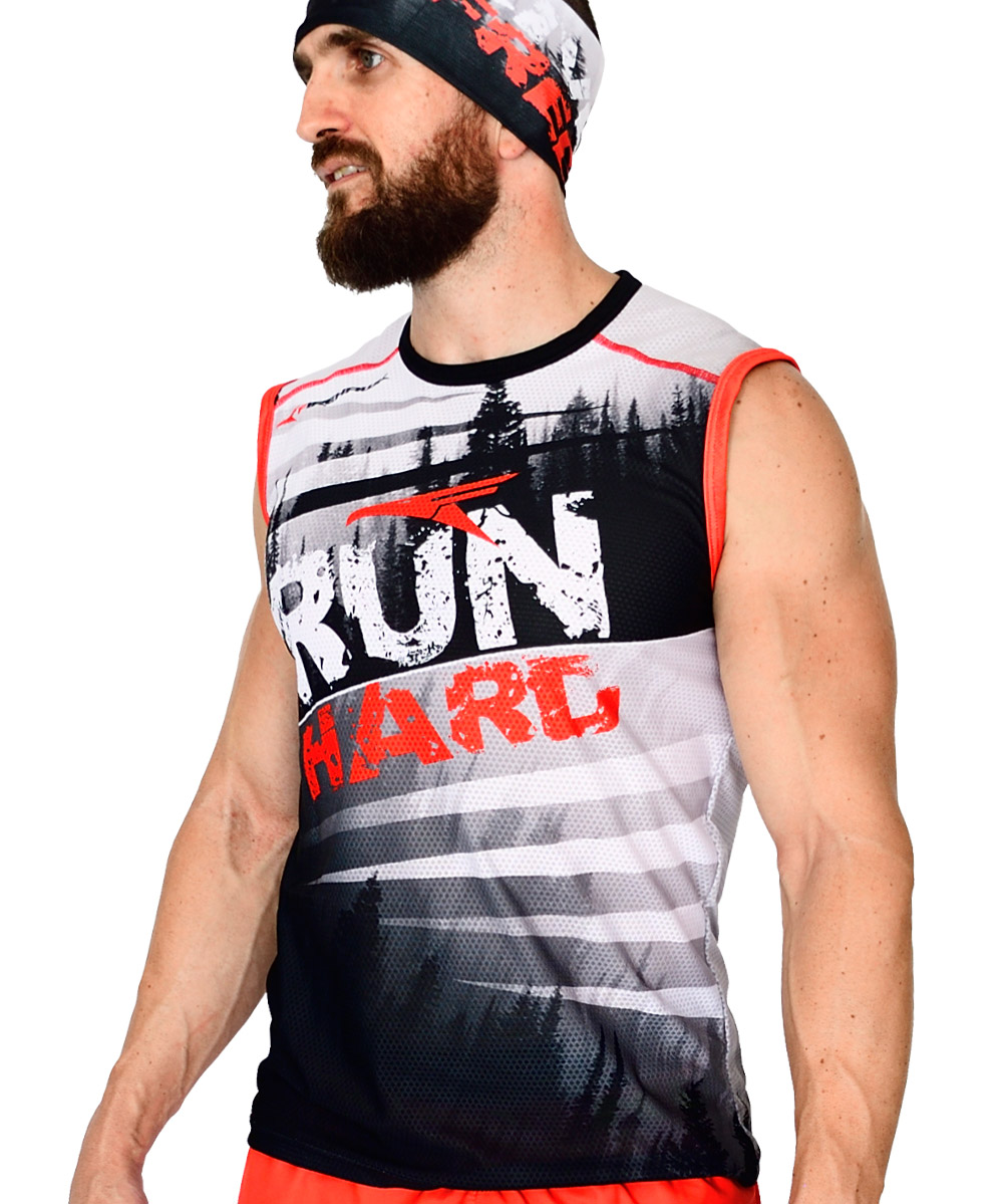 Camiseta sin mangas Trail Running #Run Hard
