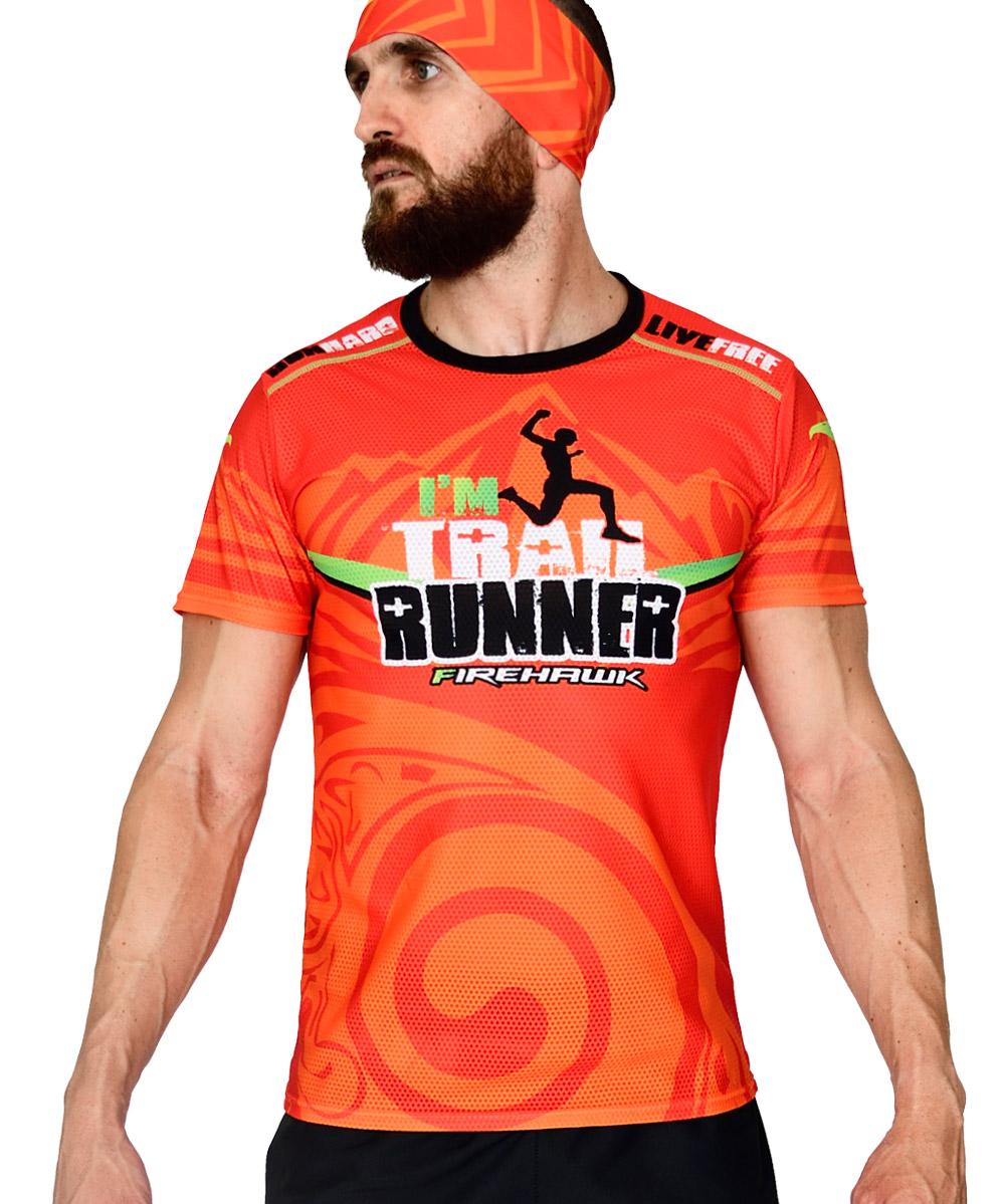 Odlo Essential Logo Camiseta de Trail Running Hombre - Firelight