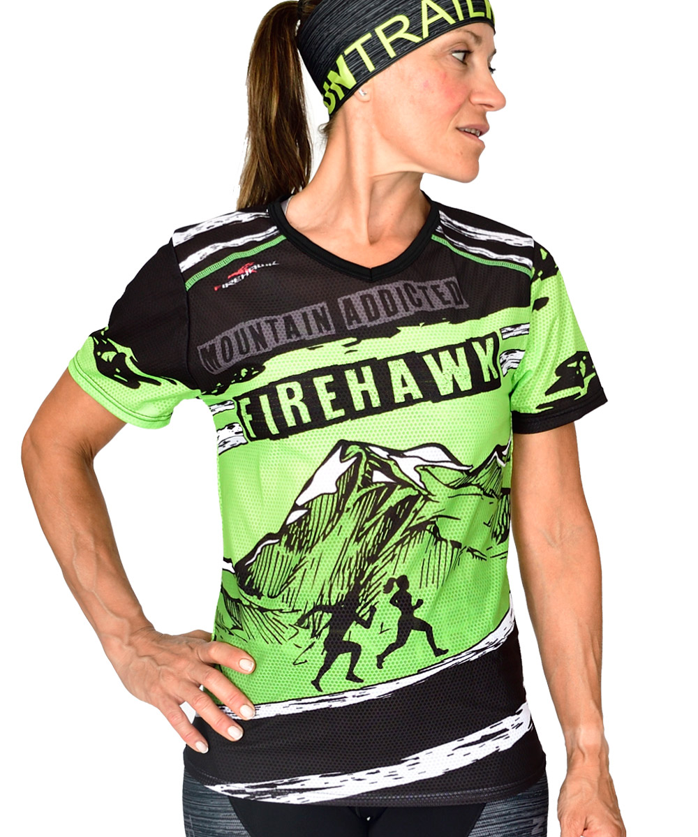 Firehawkwear ®| Camiseta Trail running # M. Addicted