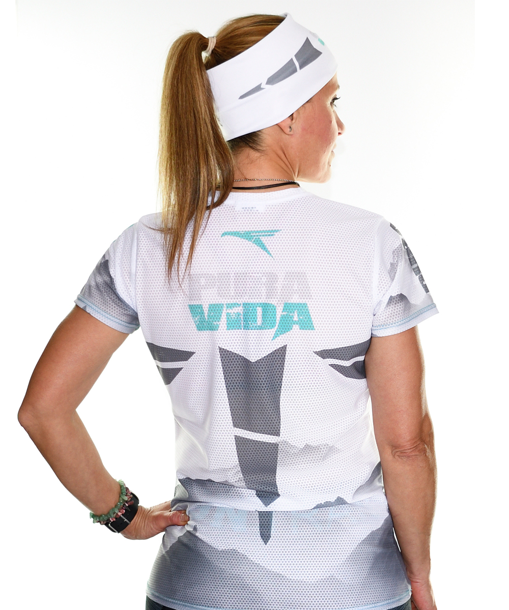 Camiseta Trail Running Mujer # Pura Vida Grey
